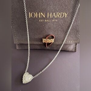 John Hardy Silver Heart Necklace